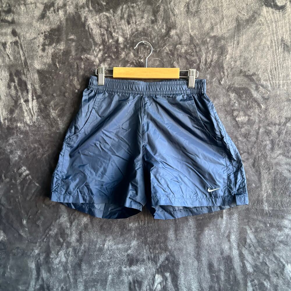 Vintage Nike Dazzle Shorts Size Small Navy Blue